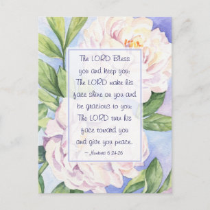 Nummer 6 24-26 Herren Bless You Flowers Vykort