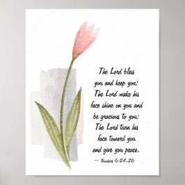 Nummer 6:24-26 Herren Bless You och Behålla You Poster