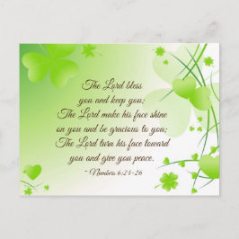 Nummer 6 24-26 Lord Bless You Irish Design Vykort