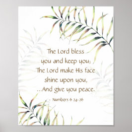 Nummer 6 24-26 Lord Bless You Tropical Handflatan Poster