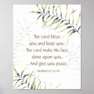 Nummer 6 24-26 Lord Bless You Tropical Handflatan Poster