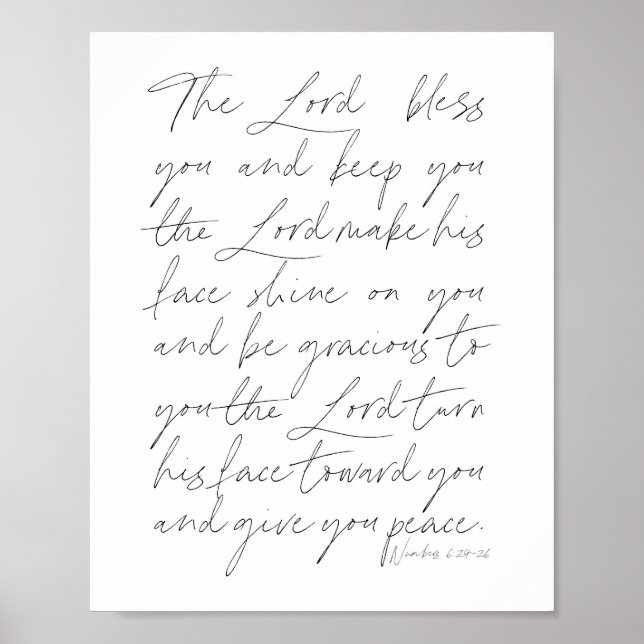 Nummer 6:24-26 Skript Poster (Framsidan)