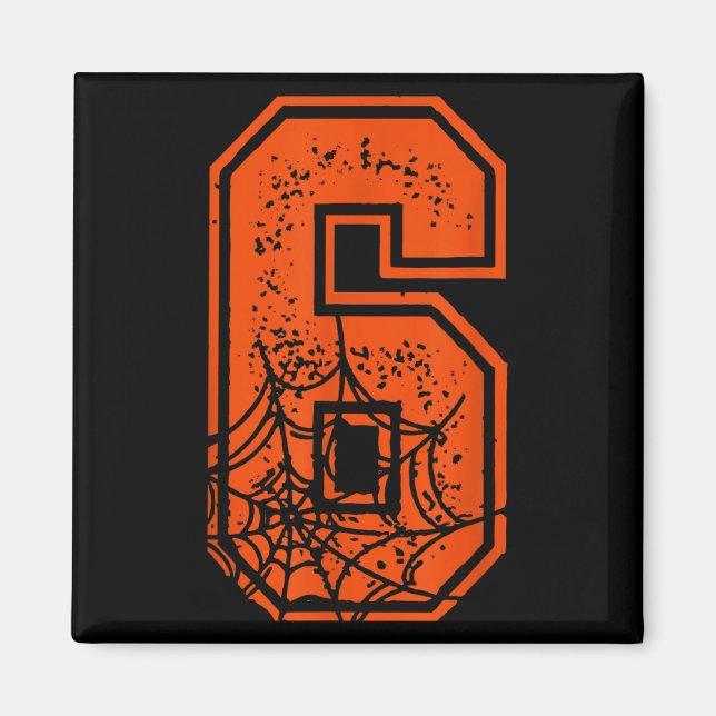 Nummer 6 67 Meme Halloween Pumpa Kostym Matchande Magnet (Framsidan)