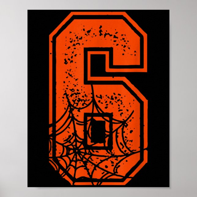 Nummer 6 67 Meme Halloween Pumpa Kostym Matchande Poster (Framsidan)