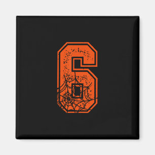 Nummer 6 67 Meme Halloween-pumpakostym Matchin Magnet
