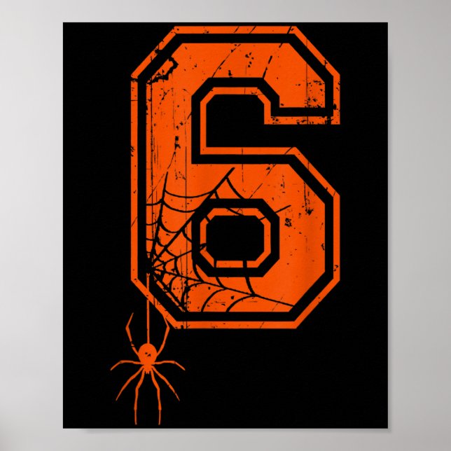 Nummer 6 67 Meme Halloween Sder Kostym Matchande G Poster (Framsidan)