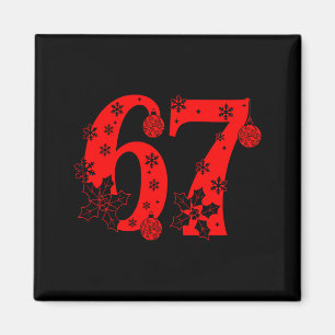 Nummer 6 7 Roligt Meme Uttalande 67 Sex Sju Jul Magnet