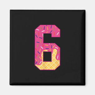 Nummer 6 Glassdråpe 67 Meme Par Halloween C Magnet