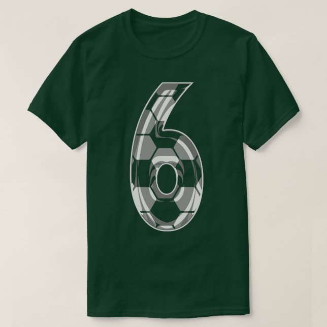 Nummer 6 Jersey 6 Mamma Player Fläkt 1 T Shirt (Design framsida)