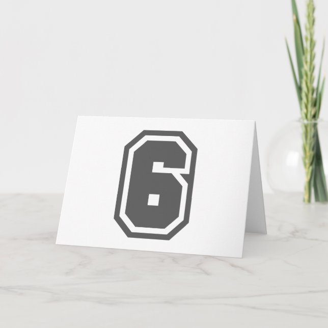 Nummer 6 kort (Framsida)