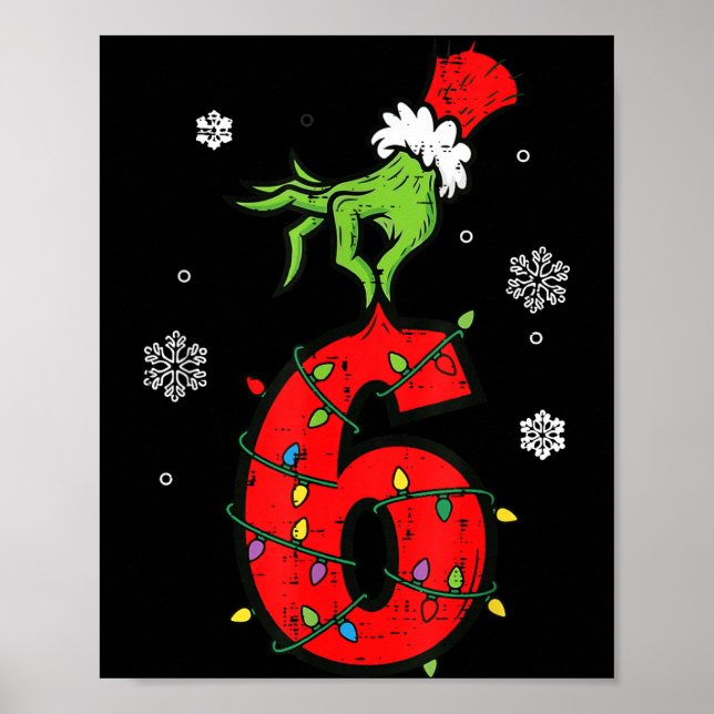 Nummer 6 Matchande 67 Meme 6 7 Jul Pojkar Ungdom Poster (Framsidan)