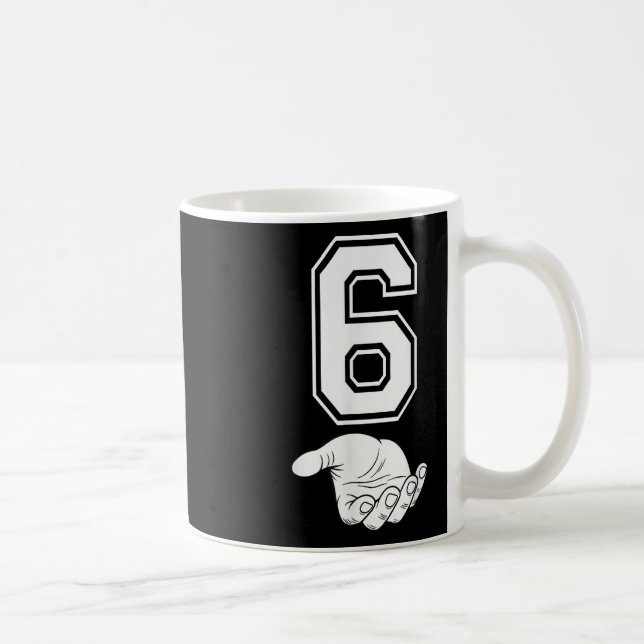 Nummer 6 Matchande 67 Meme Halloween Kostym Män Kv Kaffemugg (Höger)