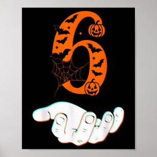 Nummer 6 Matchande 67 Meme Halloween Kostym Män Kv Poster