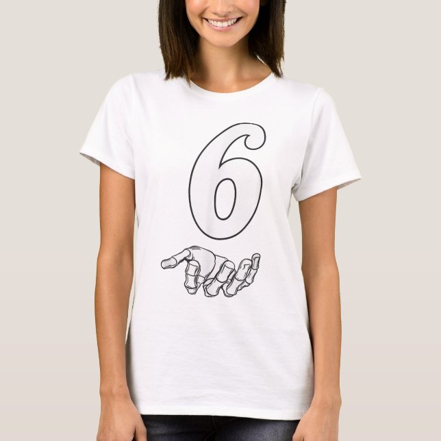 Nummer 6 Matchande 67 Meme Halloween-kostym Män Kv T Shirt (Framsida)