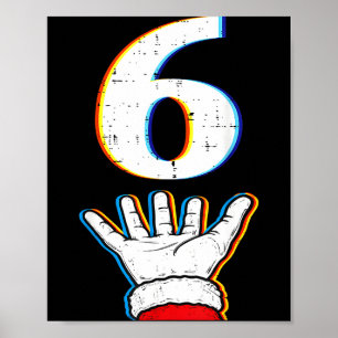 Nummer 6 Matchande 67 Meme Jul Pyjamas Män Wo Poster