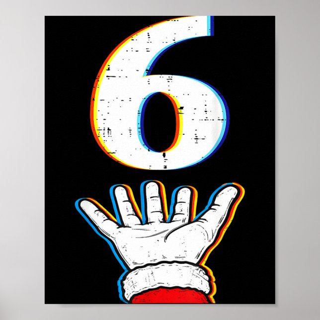Nummer 6 Matchande 67 Meme Jul Pyjamas Män Wo Poster (Framsidan)