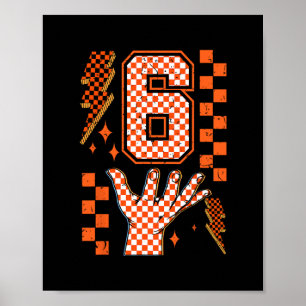 Nummer 6 Matchande 67 Meme Rutig Halloween Kostym Poster