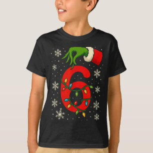 Nummer 6 Matchande Sex Sju Meme Jul Pojkar Yo T Shirt