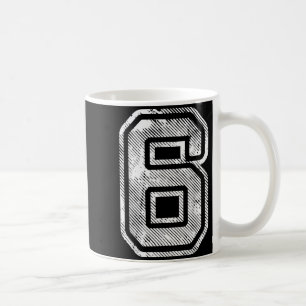 Nummer 6 Roligt Matchande 67 Meme Halloween 6:e Fö Kaffemugg