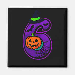 Nummer 6 Roligt Meme-uttryck 6 7 Sex Sju Halloween Magnet