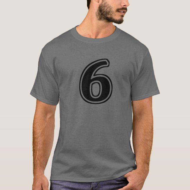 Nummer 6, sex fronter t shirt (Framsida)