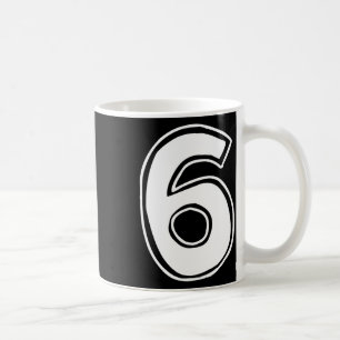 Nummer 6 Sex Sju 6 7 Meme 67 Roligt 6-års Födelsed Kaffemugg
