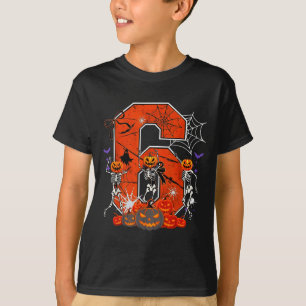 Nummer 6 Sex Sju Meme 6 7 Halloween Dansande Skele T Shirt