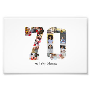 Nummer 70 Foto Collage