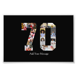 Nummer 70 Fotocollage Fototryck