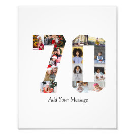 Nummer 70 Fotocollage Fototryck