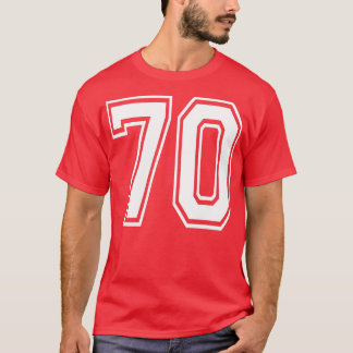 Nummer 70 på födelsedagen: Varsity Sports Team Jer T Shirt