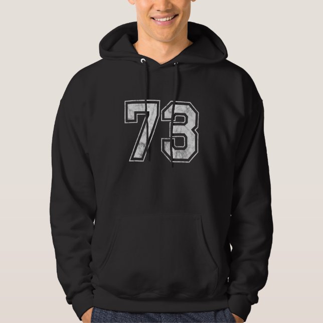 Nummer 73 hoodie (Framsida)