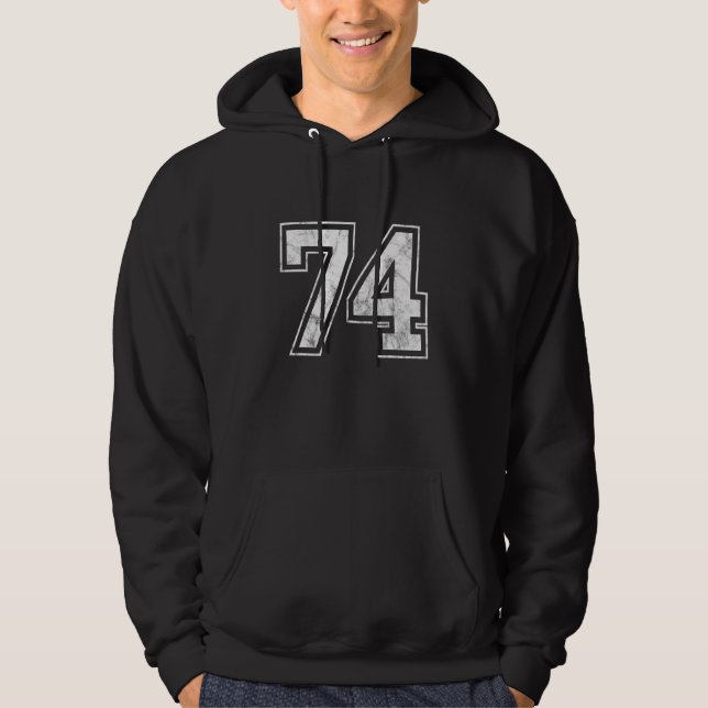 Nummer 74 hoodie (Framsida)