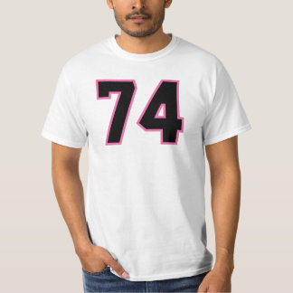 Nummer #74 Sports Jersey Rosa Black Lucky No. T Shirt