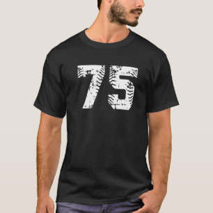 Nummer 75 Softball Baseball Jersey Grunge Lucky Nu T Shirt