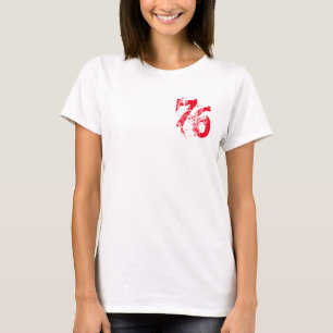 nummer-76 t-shirt, anpassade t shirt