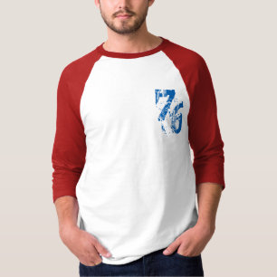 nummer-76 t-shirt-design rött vitt blått USA Tee Shirt