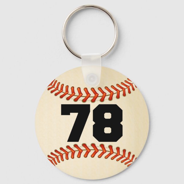 Nummer 78 Baseball Nyckelring (Framsida)