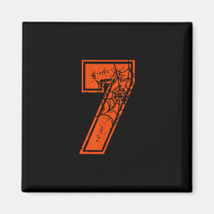 Nummer 7 67 Meme Halloween-pumpakostym Matchin Magnet