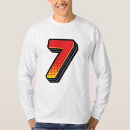 Nummer 7 Fotboll / Fotboll T-shirt