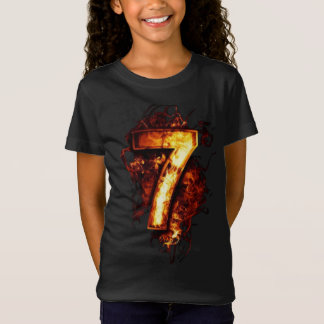 Nummer 7 grafik i brandbrand t shirt
