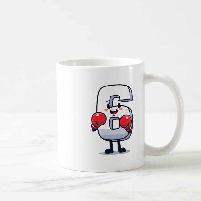 Nummer 7 Matchande 67 Meme Boxning Män Kvinnor Bar Kaffemugg (Höger)