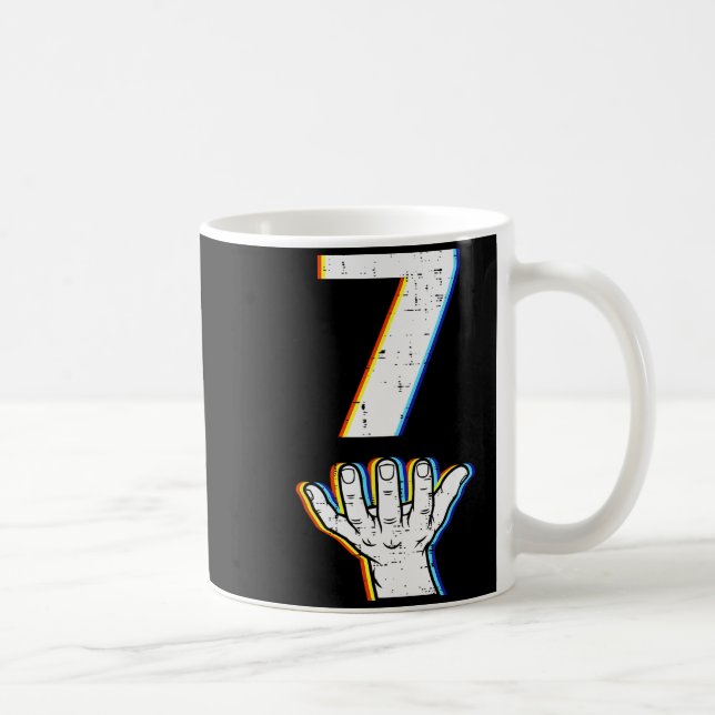 Nummer 7 Matchande 67 Meme Halloween Kostym Män Kv Kaffemugg (Höger)