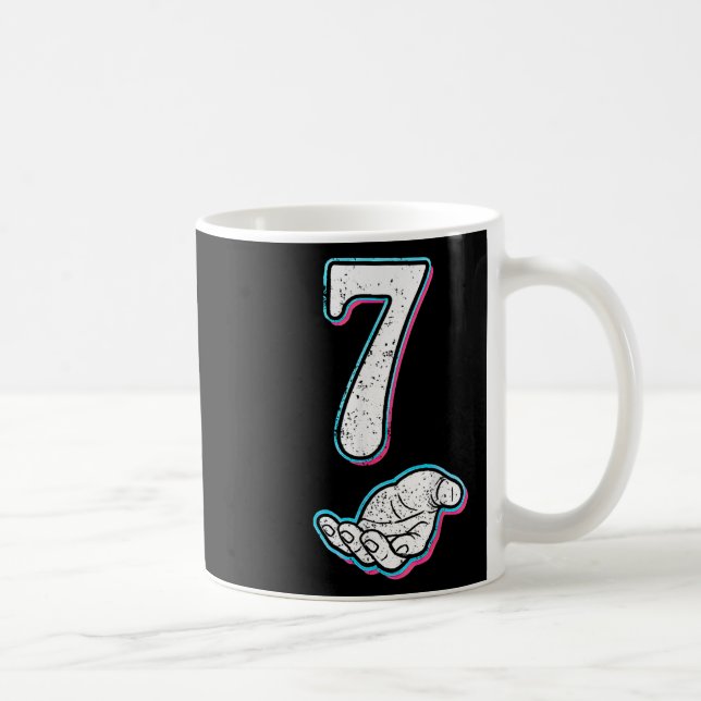 Nummer 7 Matchande 67 Meme Halloween-kostym Män Kv Kaffemugg (Höger)