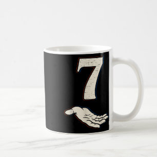 Nummer 7 Matchande 67 Meme Halloween-kostym Män Kv Kaffemugg