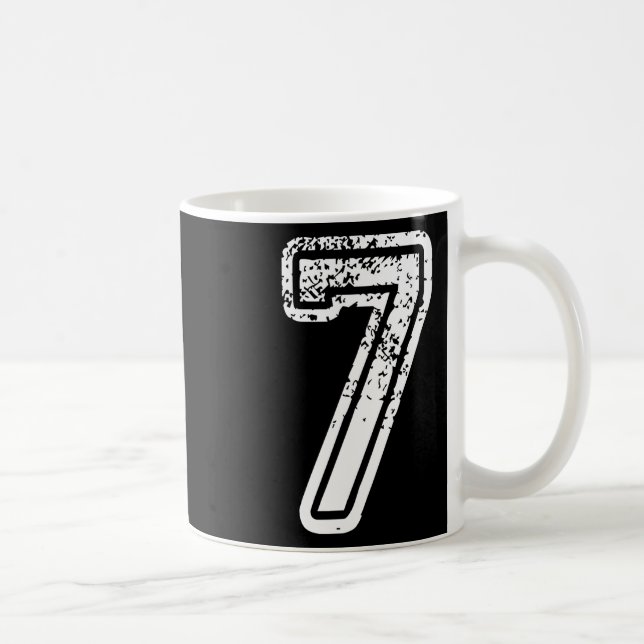 Nummer 7 Matchande 67 Meme Halloween Kostym Män Kv Kaffemugg (Höger)