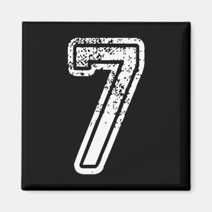 Nummer 7 Matchande 67 Meme Halloween-kostym Män Kv Magnet