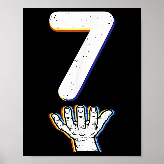 Nummer 7 Matchande 67 Meme Halloween-kostym Män Kv Poster (Framsidan)