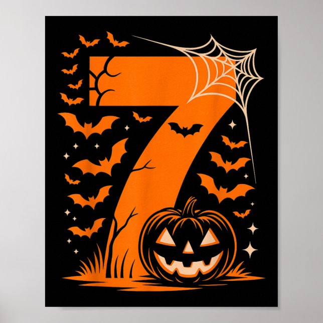 Nummer 7 Matchande 67 Meme Halloween-kostym Män Kv Poster (Framsidan)