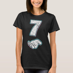 Nummer 7 Matchande 67 Meme Halloween Kostym Män Kv T Shirt